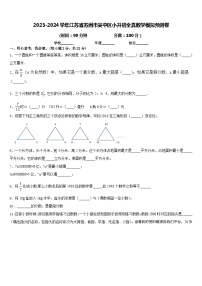 32，2024年江苏省苏州市吴中区小升初全真模拟预测数学试卷