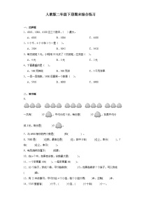 +期末综合练习（试题）-2023-2024学年二年级下册数学人教版