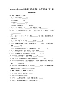 山东省聊城市东昌府区第二片区2023-2024学年五年级上学期期末数学试卷