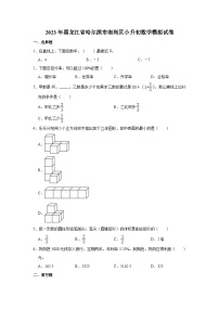 2023年黑龙江省哈尔滨市南岗区小升初数学模拟试卷