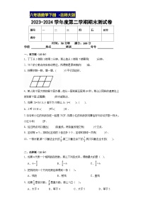 期末复习测试卷（试题）-2023-2024学年六年级下册数学北师大版