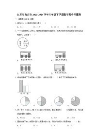 (期中押题卷)江苏省南京市2023-2024学年六年级下学期数学高频易错期中培优卷(苏教版)