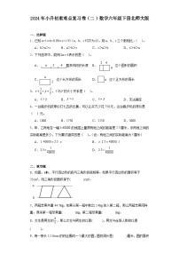 2024年小升初重难点复习卷（二）数学六年级下册北师大版