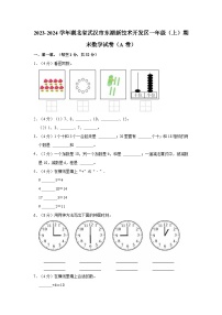 2023-2024学年湖北省武汉市东湖新技术开发区一年级（上）期末数学试卷（A卷）