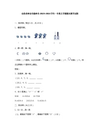 山东省泰安市新泰市2023-2024学年一年级上学期期末数学试题