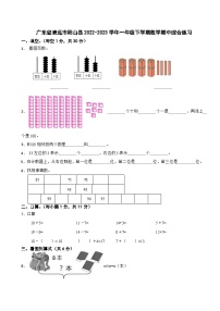 广东省清远市阳山县2022-2023学年一年级下学期数学期中综合练习