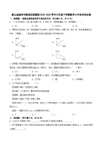 浙江省温州市瓯海区联盟校2022-2023学年六年级下学期数学小升初考试试卷