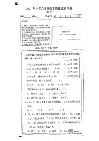 湖南省永州市江永县2020-2021学年六年级下学期期末考试数学试题