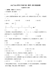 2022-2023学年福建省厦门市人教版六年级下册期中测试数学试卷（原卷版+解析版）