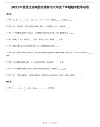 黑龙江省鸡西市虎林市六年级下学期期中数学试卷（含详细解析）