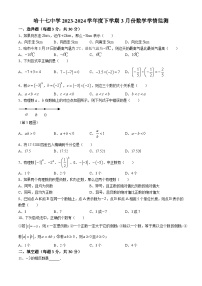 黑龙江省哈尔滨市第十七中学校2023-2024学年六年级下学期月考数学试题