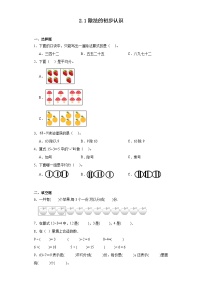 人教版二年级下册除法的初步认识达标测试