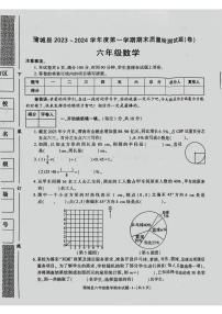 陕西省渭南市蒲城县2023-2024学年六年级上学期期末数学试题