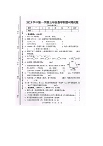 广东省广州市番禺区2023-2024学年五年级上学期期末数学试卷