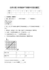 北师大版六年级数学下册期中巩固卷五（含解析）