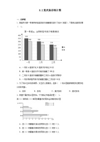 小学数学人教版四年级下册8 平均数与条形统计图复式条形统计图同步测试题