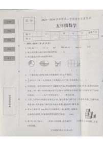 河北省保定市蠡县2023-2024学年五年级下学期4月期中数学试题