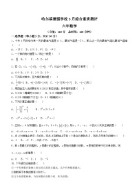 黑龙江省哈尔滨德强学校2023-2024学年六年级下学期月考数学试题(无答案)