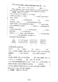 江苏省泰州市海陵区凤凰小学2023-2024学年五年级下学期期中学情测试数学试题