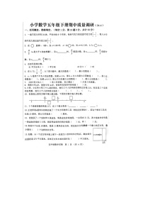 江苏省徐州市新沂市2023-2024学年五年级下学期期中数学试题