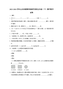 山东省淄博市临淄区某校2023-2024学年五年级下学期期中数学试卷