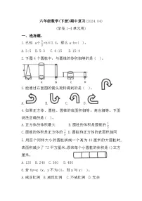广东省深圳市罗湖区2023-2024学年六年级下学期期中数学试题