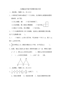 期末练习（试题） 五年级下册数学人教版
