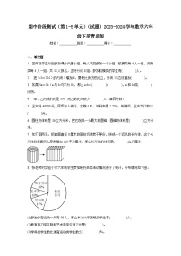 期中阶段测试（第1-5单元）（试题）-2023-2024学年数学六年级下册青岛版