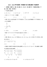 山东省淄博市高青县2023-2024学年六年级下学期期中数学试题（原卷版+解析版）