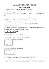 山东省菏泽市单县2023-2024学年六年级下学期期中数学试题（原卷版+解析版）