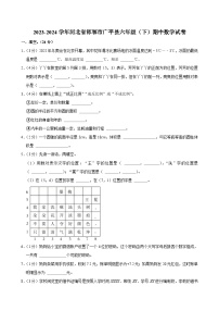 2023-2024学年河北省邯郸市广平县六年级（下）期中数学试卷