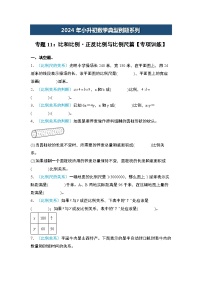 2024年小升初数学典型例题系列-专题11：比和比例·正反比例与比例尺篇专项训练--(原卷版+解析版)