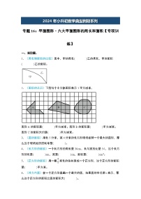 2024年小升初数学典型例题系列-专题16：平面图形·六大平面图形的周长和面积专项训练--(原卷版+解析版)