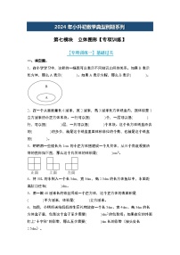 2024年小升初数学典型例题系列-第七模块  立体图形专项训练-(原卷版+解析版)