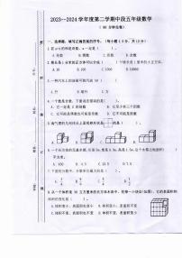 广东省珠海市斗门区井岸镇新堂小学2023-2024学年五年级下学期5月期中数学试题