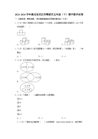 湖北省武汉市黄陂区2023-2024学年五年级下学期期中数学试卷