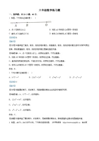 山东省泰安市岱岳区2023-2024学年六年级下学期期中数学试题