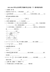 2023-2024学年山东省枣庄市滕州市五年级（下）期中数学试卷