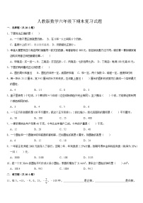 期末复习试题（试题）-2023-2024学年人教版数学六年级下册