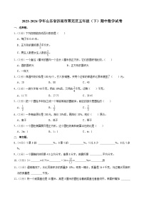 30，山东省济南市莱芜区2023-2024学年五年级下学期期中数学试卷