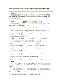 江苏省苏州市小升初择校分班考押题卷(试题）-2023-2024学年六年级下册数学 苏教版