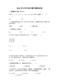 2024年小学升初中数学模拟试卷（含答案）