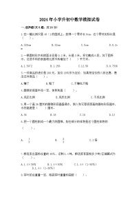 2024年小学升初中数学模拟试卷（含答案）