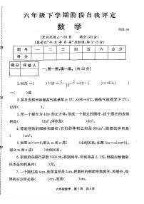 22，河南省安阳市林州市2023-2024学年六年级下学期期中数学试题