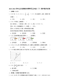 山东省潍坊市寒亭区2023-2024学年五年级下学期期中数学试卷