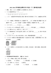 2023-2024学年湖北省黄石市六年级（下）期中数学试卷