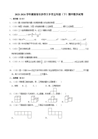 2023-2024学年湖南省长沙市宁乡市五年级（下）期中数学试卷