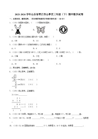 2023-2024学年山东省枣庄市山亭区三年级（下）期中数学试卷