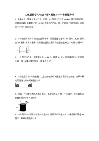 人教版数学六年级下册 冲刺复习——易错题专项（试题）