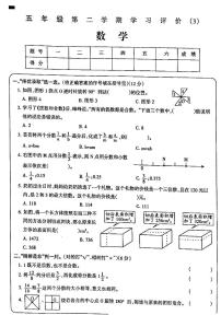 吉林省白城市通榆县部分学校2023-2024学年五年级下学期第三次月考数学试卷